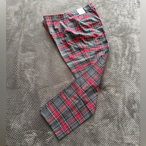 Talbots Red and Gray Plaid Dress Pants